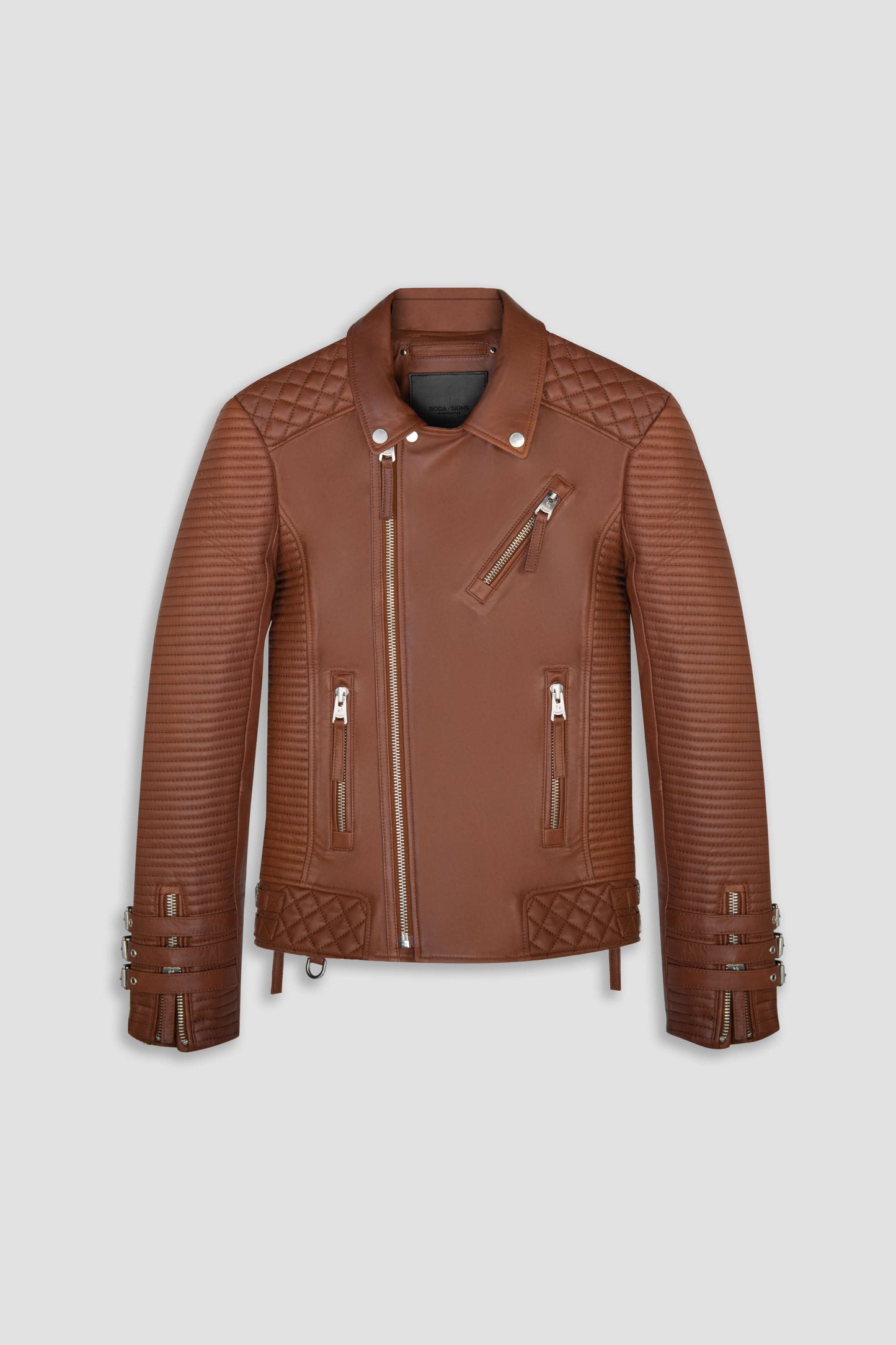 Alexander 3.0: Retro Brown Leather Jacket