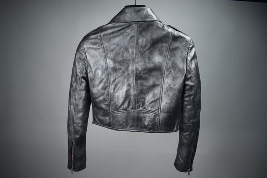 Cropped Biker: Chrome / Womens / S / Excellent
