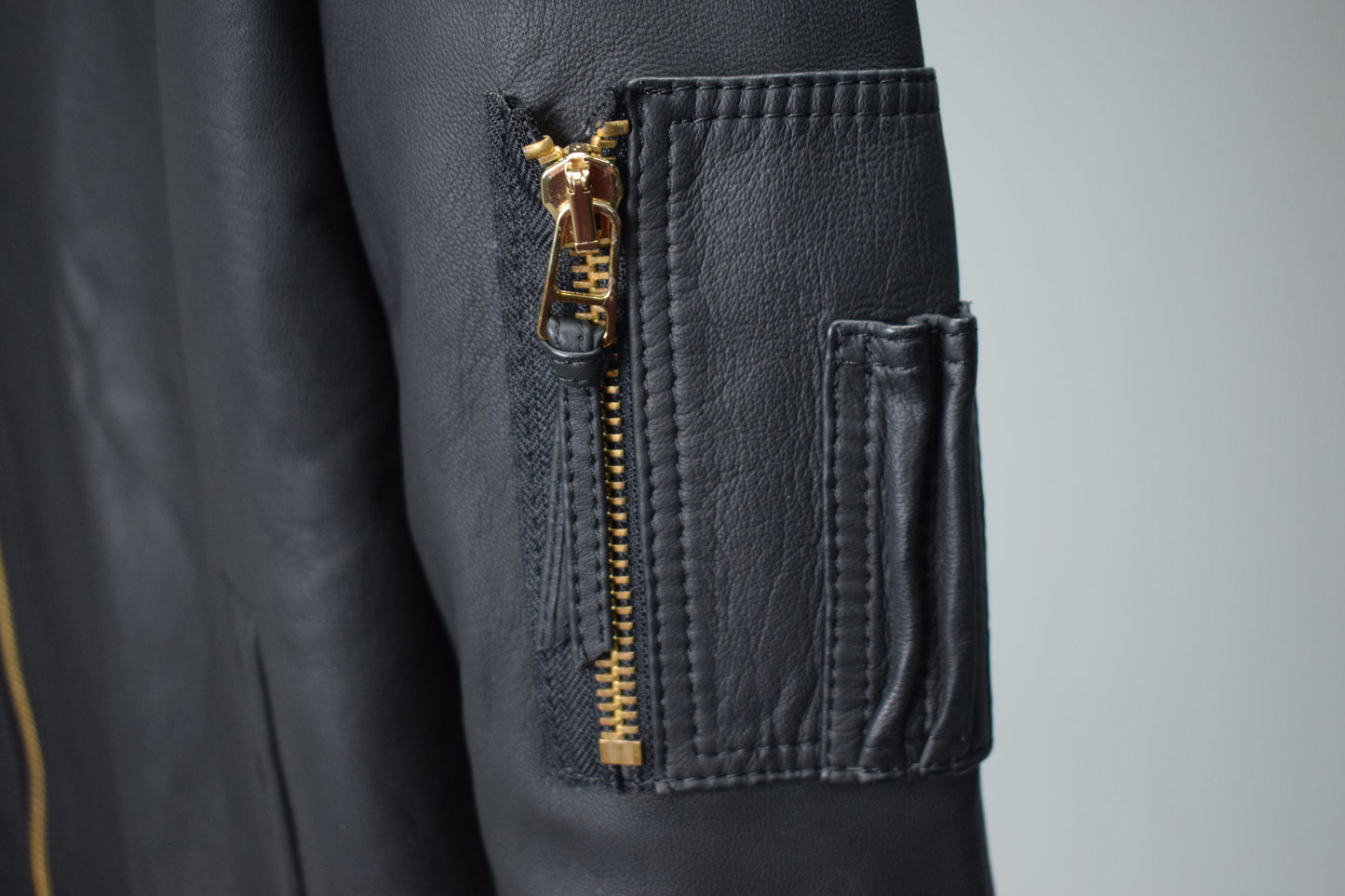 Aviator Bomber: Gold Hardware / Mens / XXL / Good