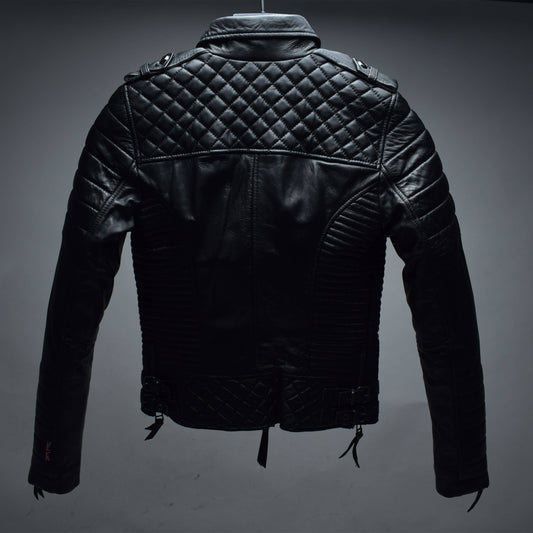 Kay Michaels 2.0: Black Hardware Gloss Leather / Womens / XXS / Fair