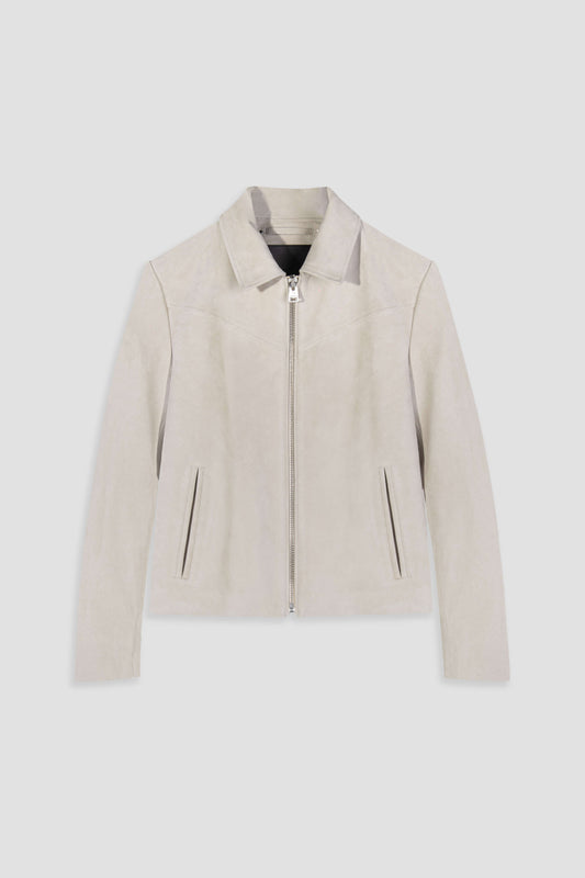 Hendrix: Sandstone Suede Leather Jacket (Woman)