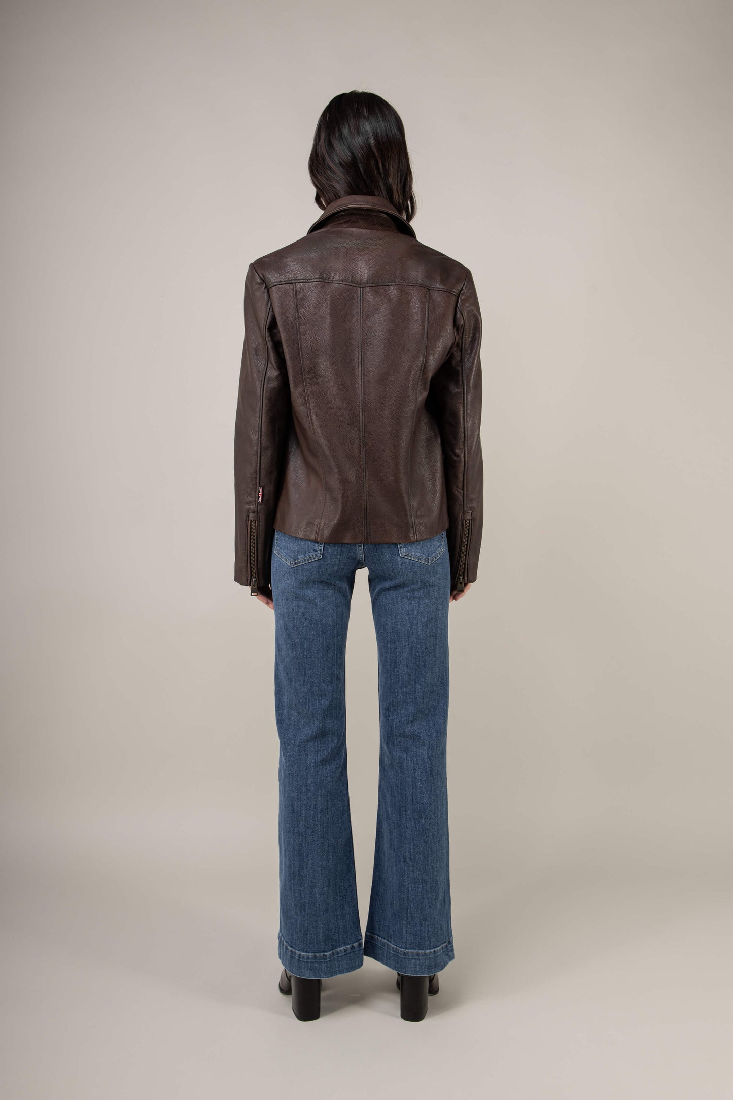 Hendrix: Vintage Brown Leather Jacket (Woman)
