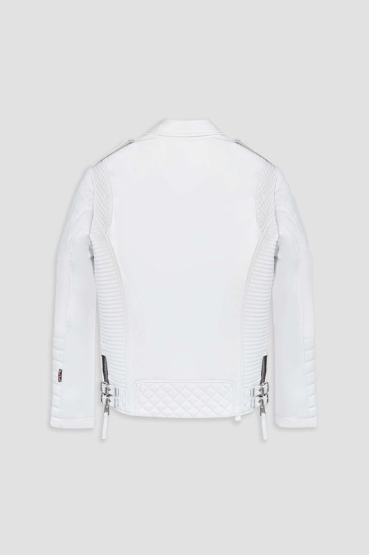 Kay Michaels 3.0: Skull White Leather Jacket (Man)