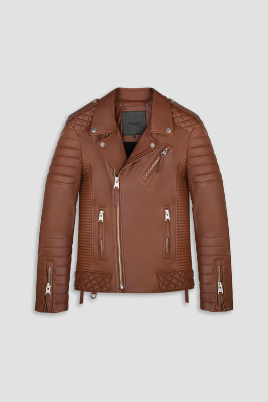Kay Michaels 3.0: Retro Brown Leather Jacket (Man)