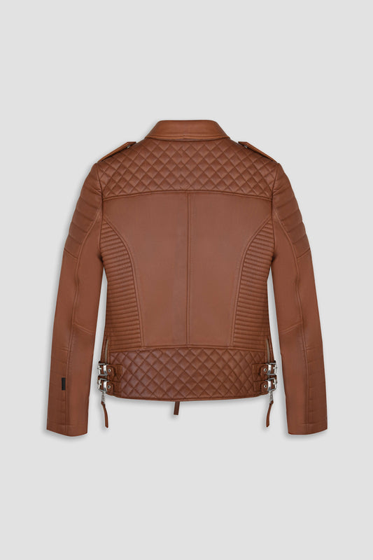 Kay Michaels 3.0: Retro Brown Leather Jacket (Woman)