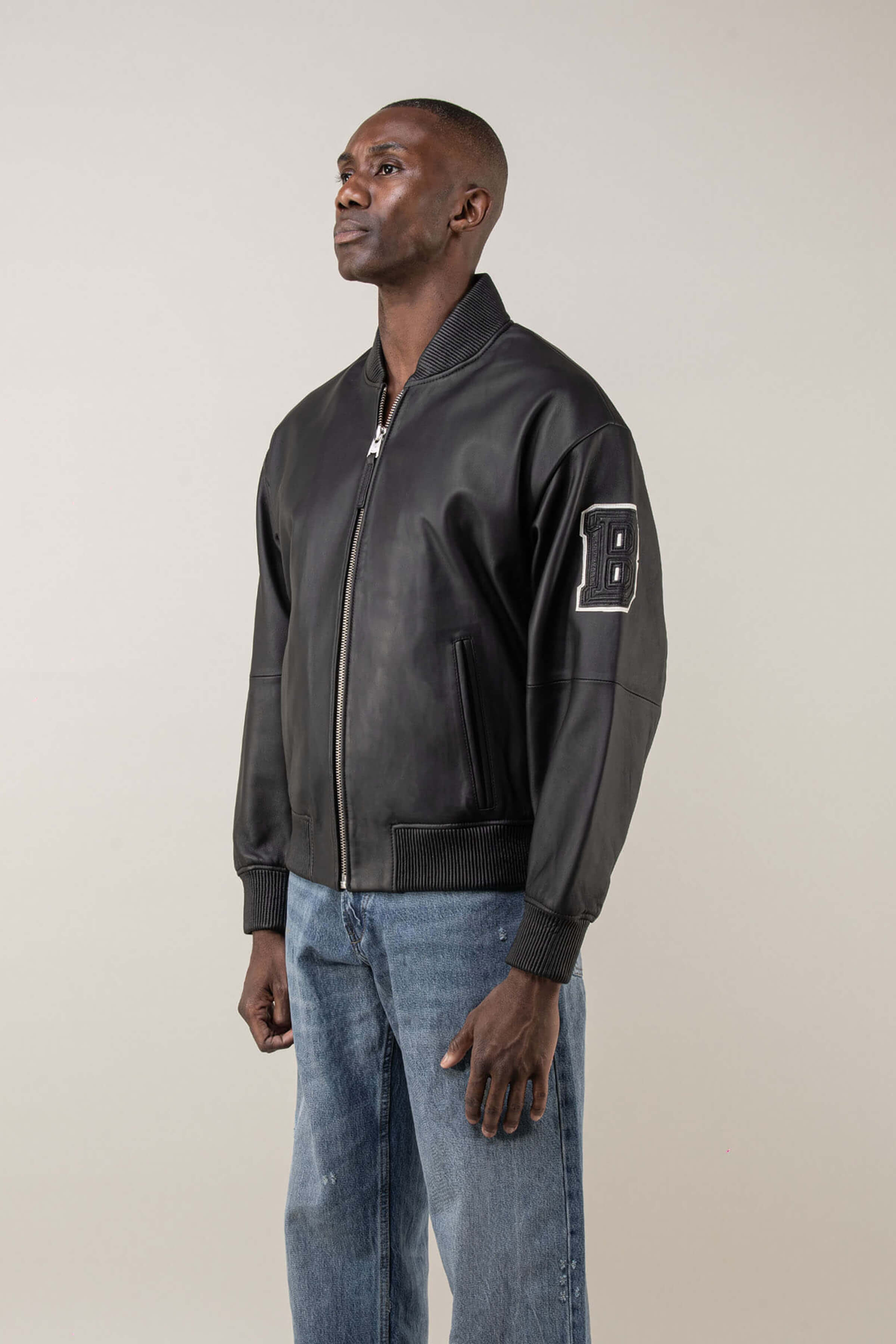 Refined Bomber Leather Jacket (Man) – BODA SKINS