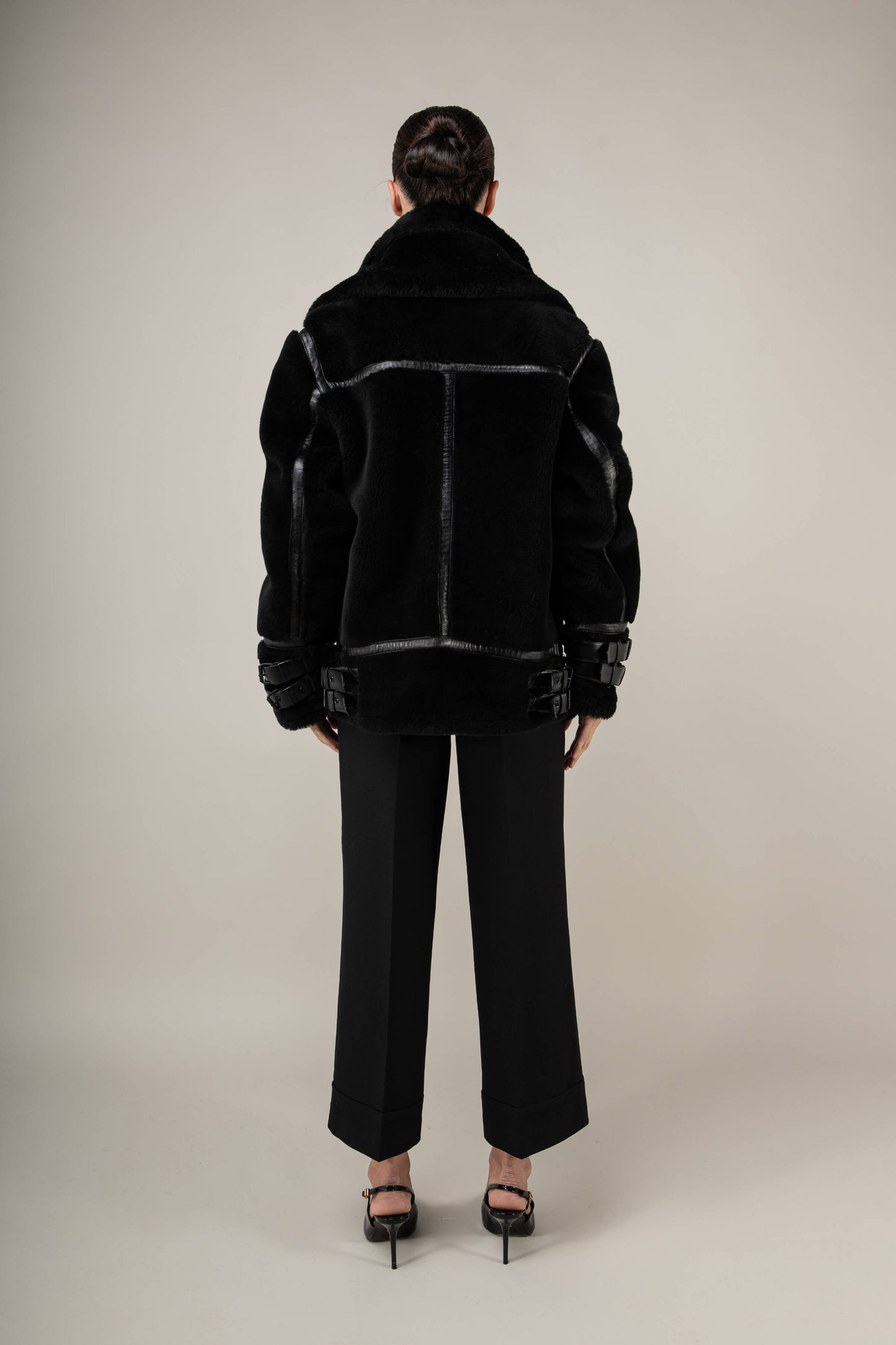 Polar 3.0: Noir Shearling Jacket (Woman)