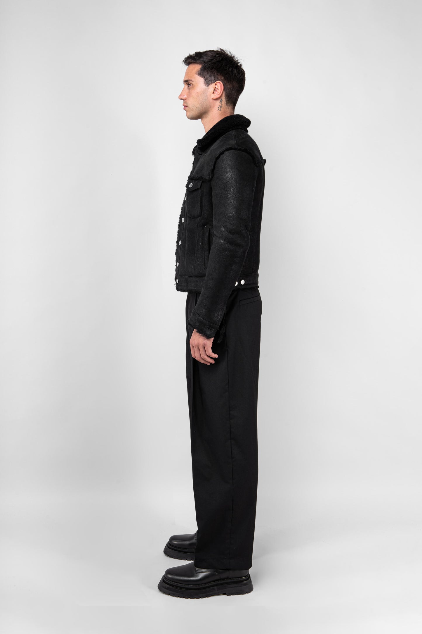 Shearling Trucker Jacket: Tall