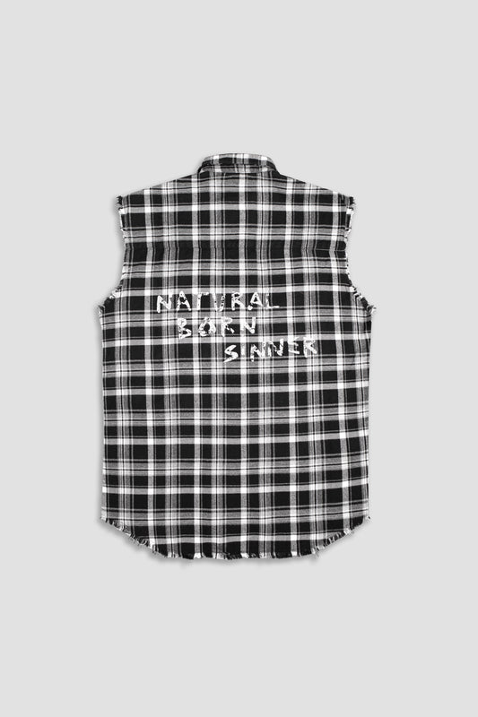NATURAL BORN SINNER SLEEVELESS SHIRT