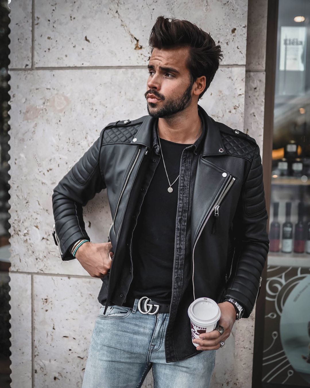 Style your leather jacket effortlessly