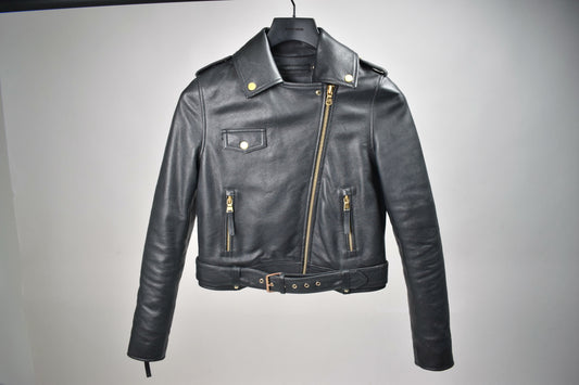 Cropped Biker: Gold Hardware / Womens / XXS / Excellent