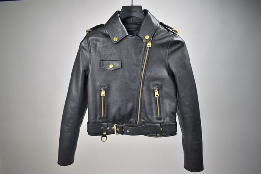 Cropped Biker: Gold Hardware / Womens / XXS / Excellent