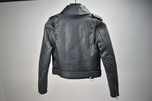 Cropped Biker: Gold Hardware / Womens / XXS / Excellent