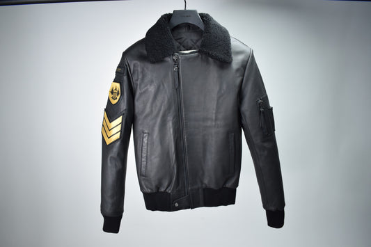 Aviator Queensguard Black Shearling / Mens / XXS / Excellent