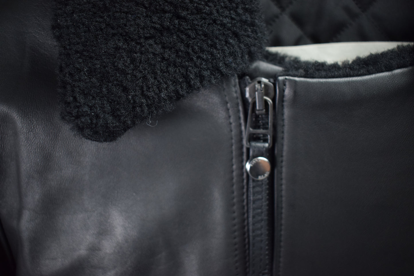 Aviator Queensguard Black Shearling / Mens / XXS / Excellent