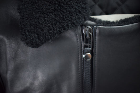 Aviator Queensguard Black Shearling / Mens / XXS / Excellent