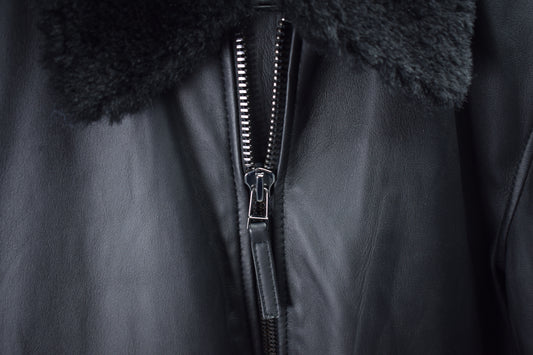 Aviator Black Shearling / Mens / S / Excellent