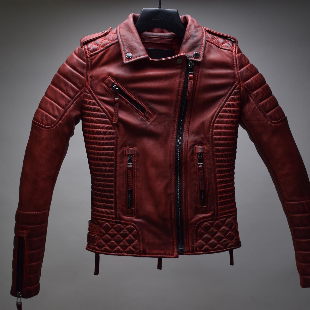 Kay Michaels 2.0: Biker Protection Burnt Red / Womens / Multi Size / Excellent