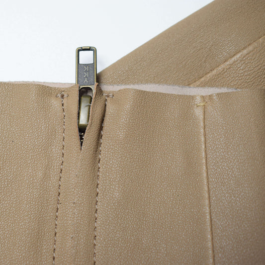 Leather Leggings (Sand) / Womens / M / Excellent