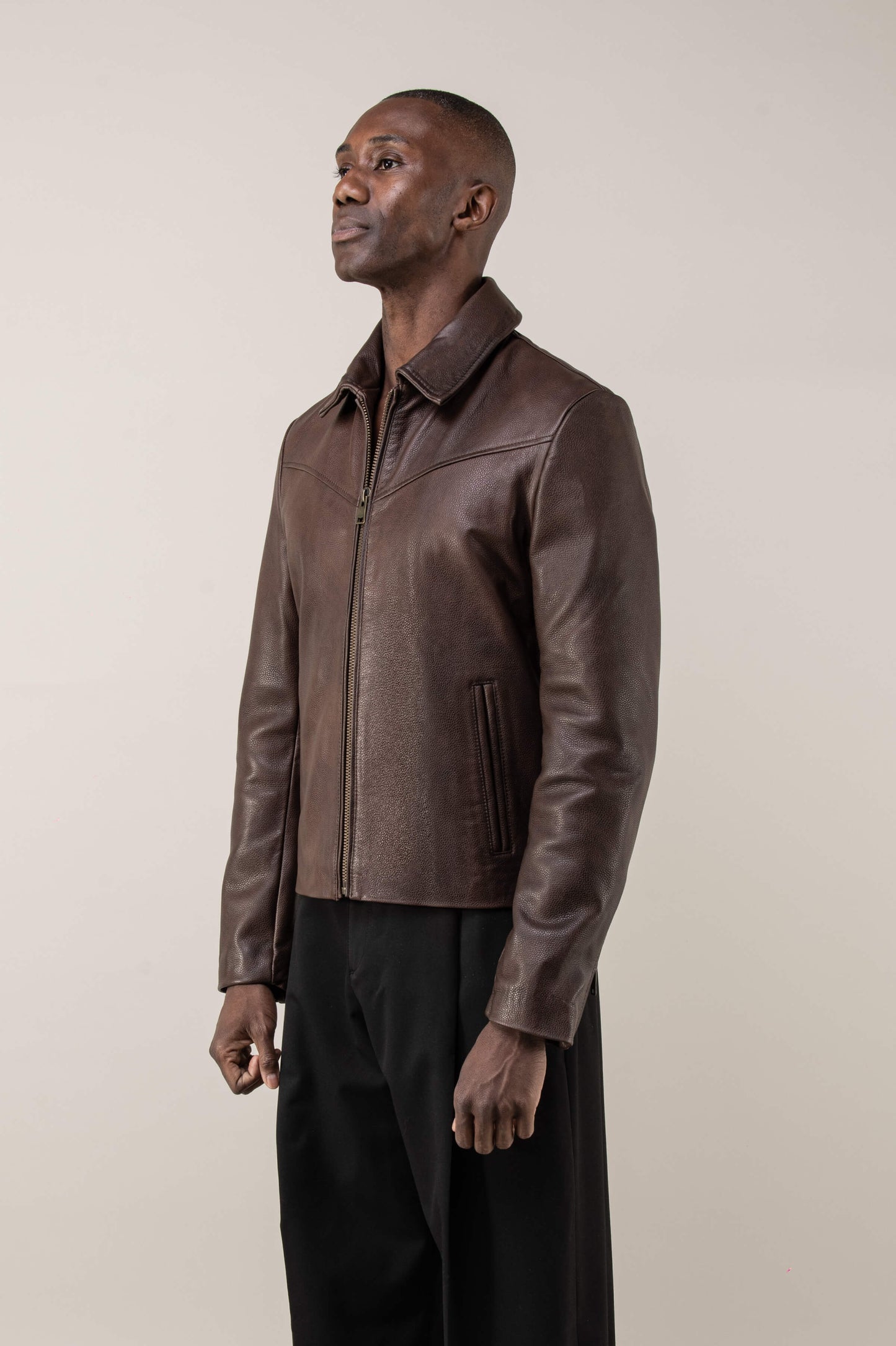 Hendrix: Vintage Brown Leather Jacket (Man) – BODA SKINS