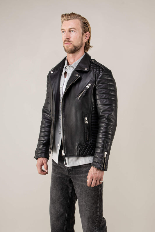 Kay Michaels: V Fit Leather Jacket Tall