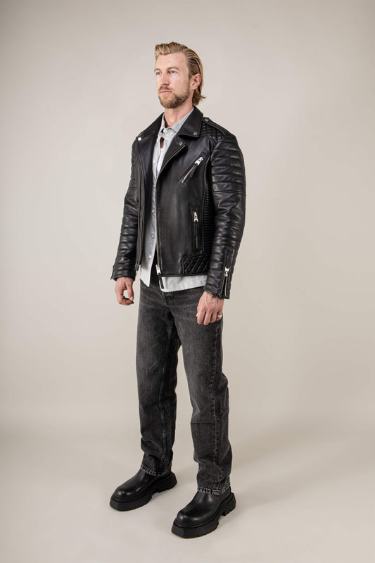 Kay Michaels: V Fit Leather Jacket Tall