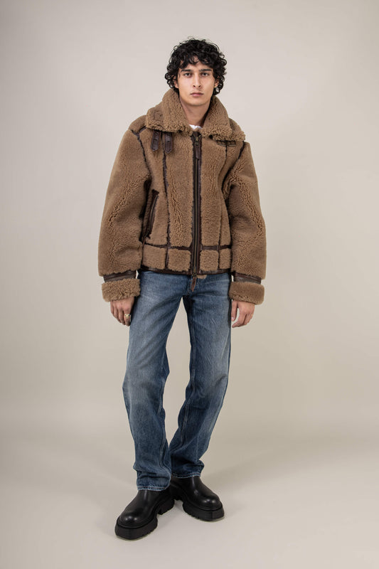 Kodiak Brown Shearling Jacket (Man)