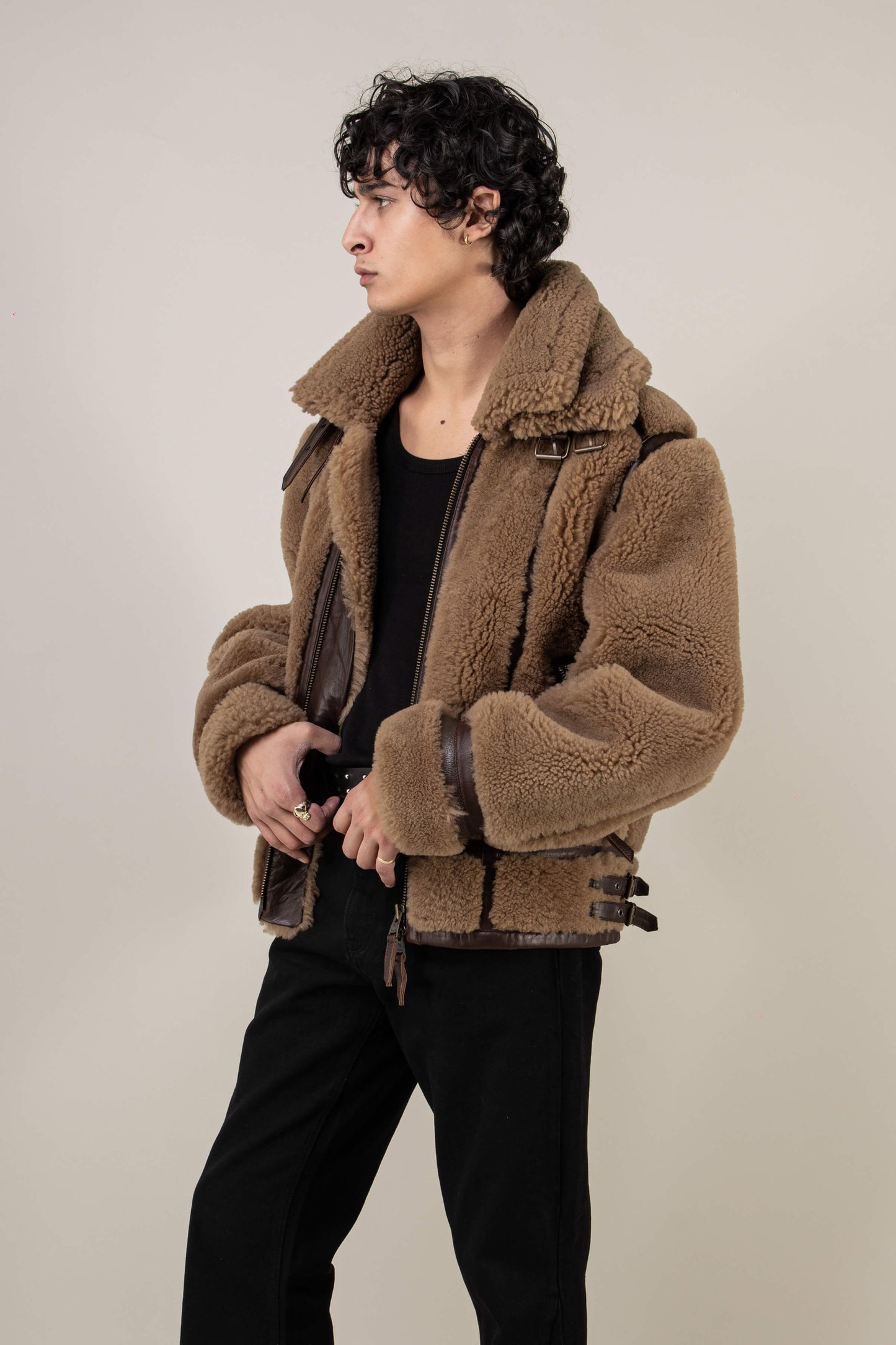Kodiak Brown Shearling Jacket (Man)