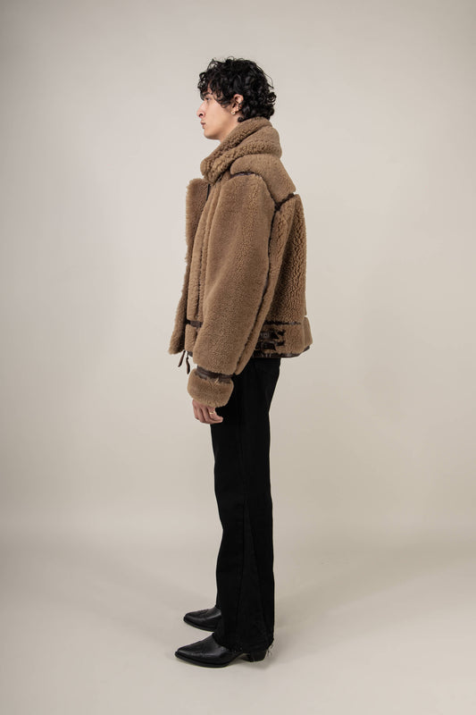 Kodiak Brown Shearling Jacket (Man)
