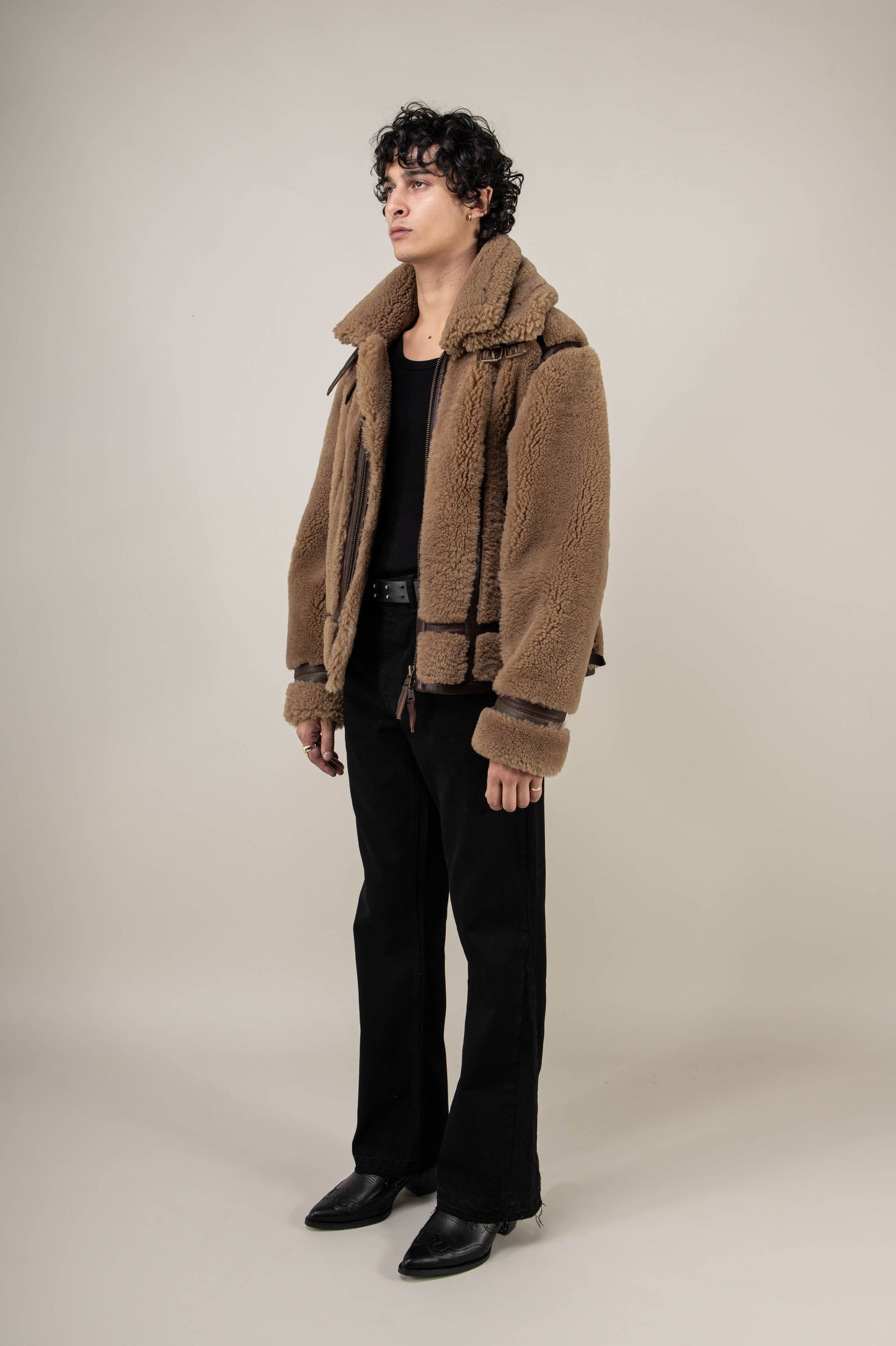 Kodiak Brown Shearling Jacket (Man)