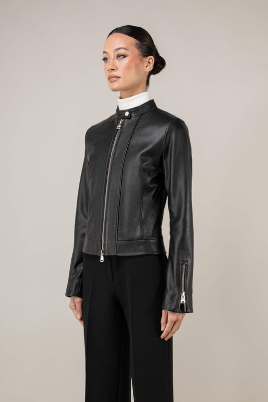 Moto Racer Leather Jacket