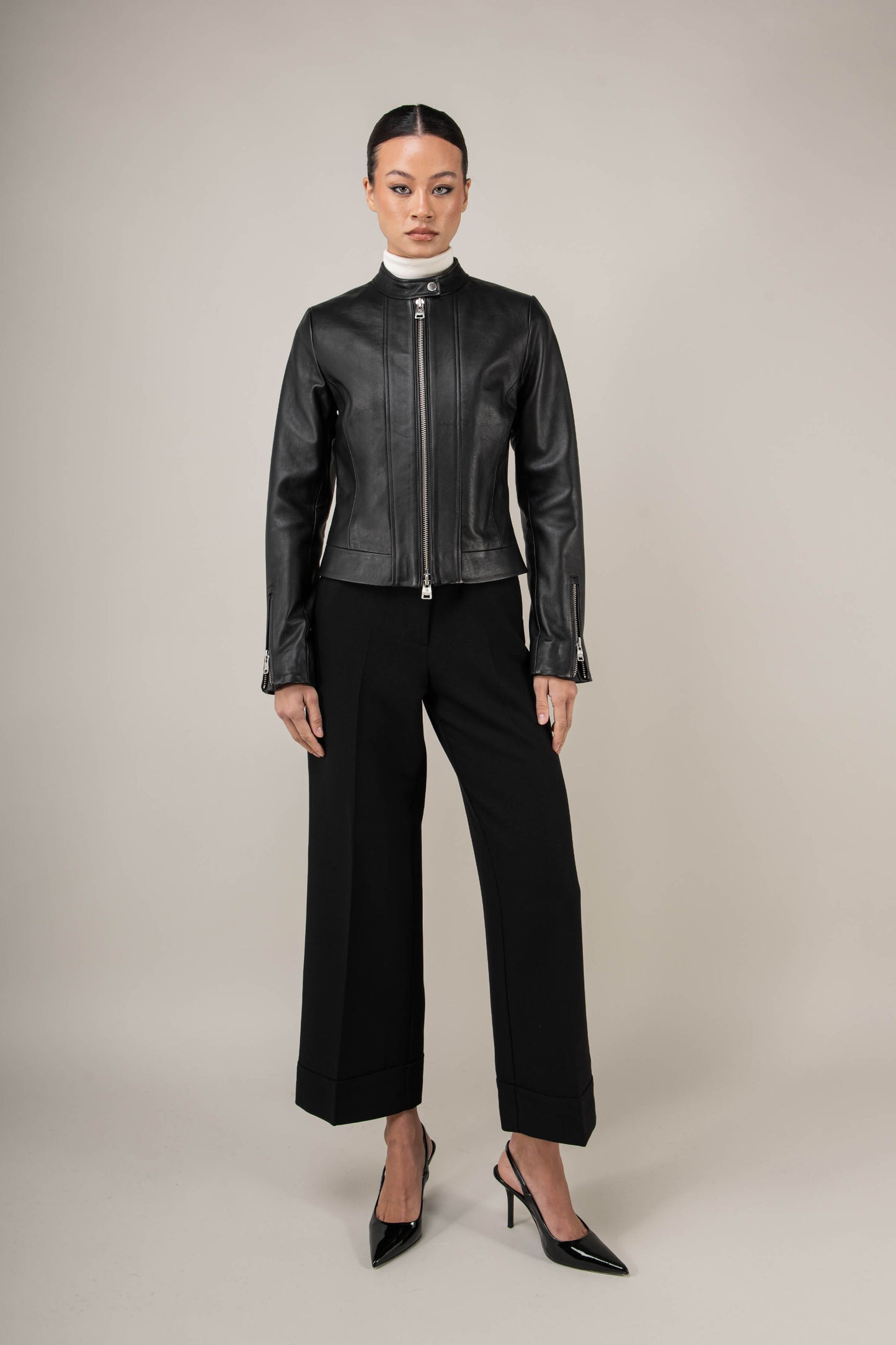 Moto Racer Leather Jacket