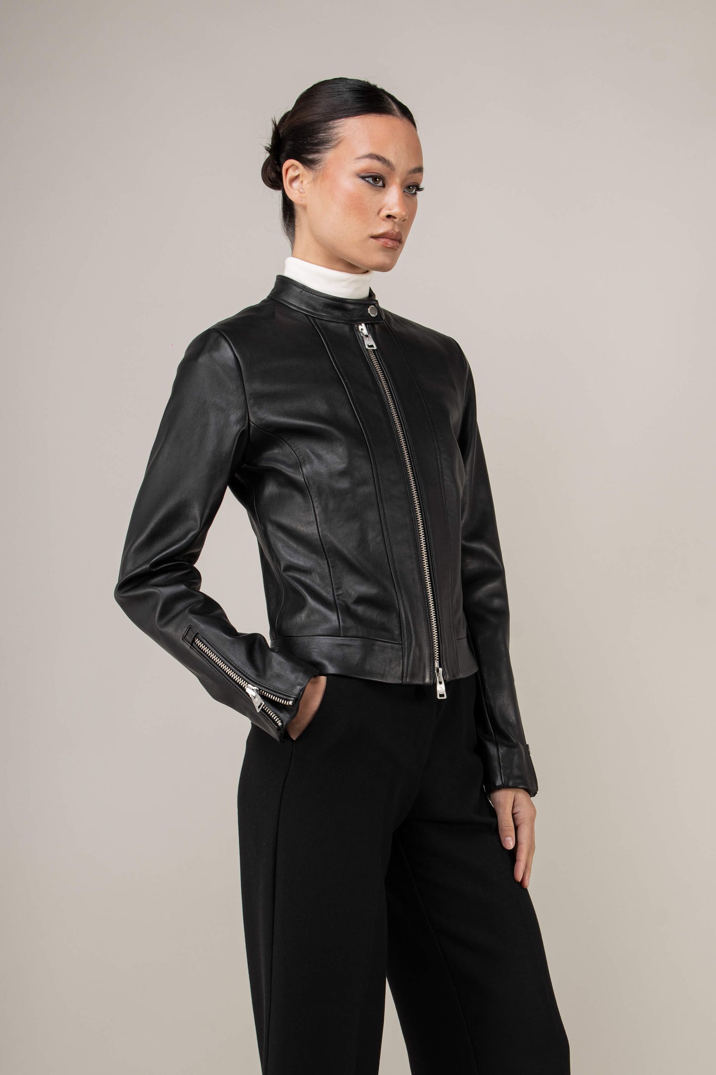 Moto Racer Leather Jacket