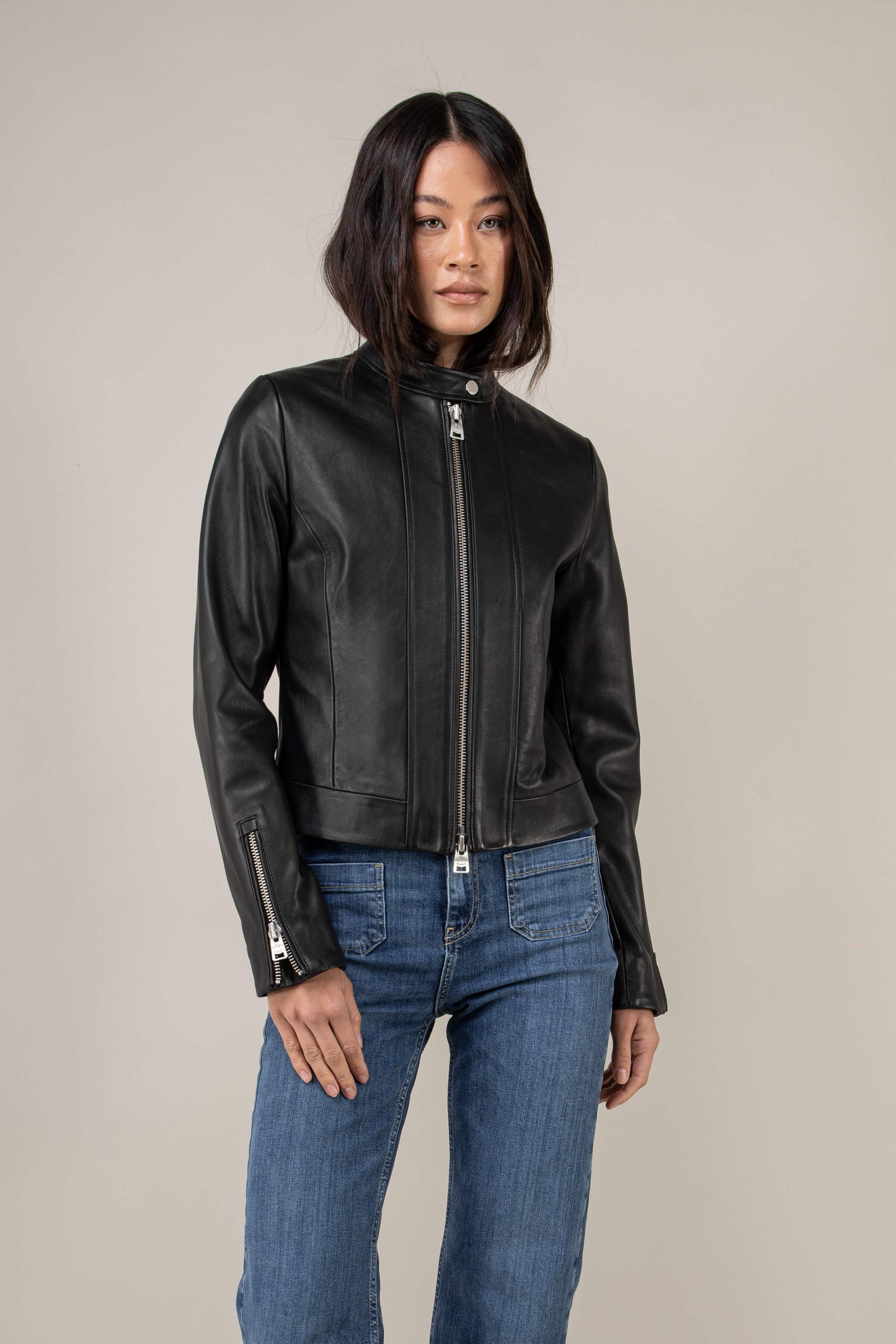 Moto Racer Leather Jacket