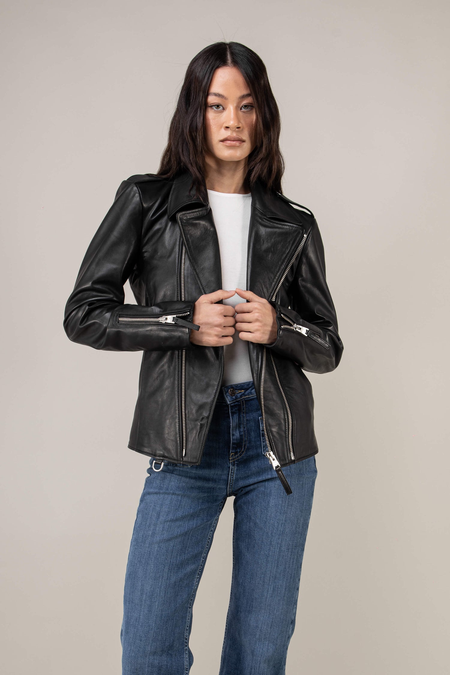 Men's Leather Biker Jackets - By Created Date: Newest to Oldest