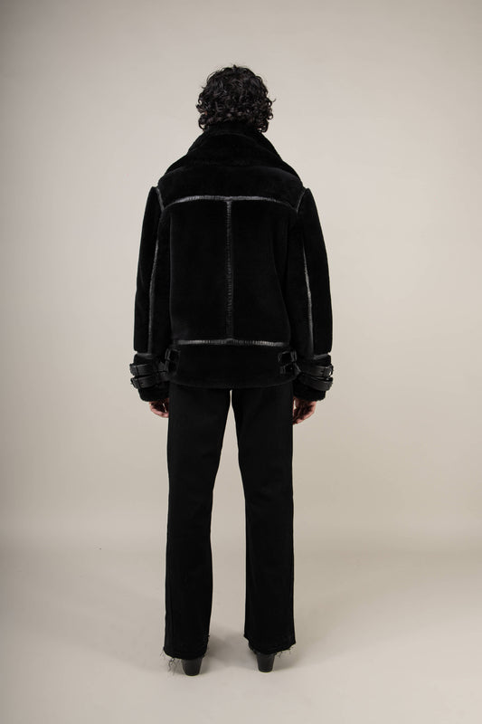 Polar 3.0: Noir Shearling Jacket (Man)