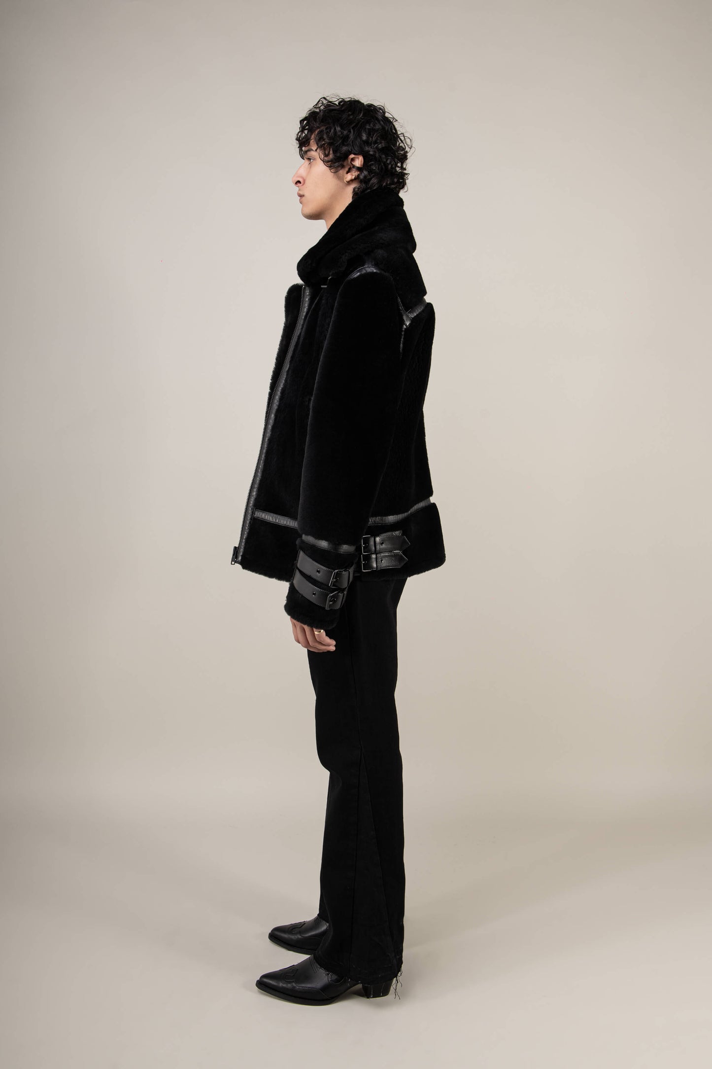 Polar 3.0: Noir Shearling Jacket (Man)