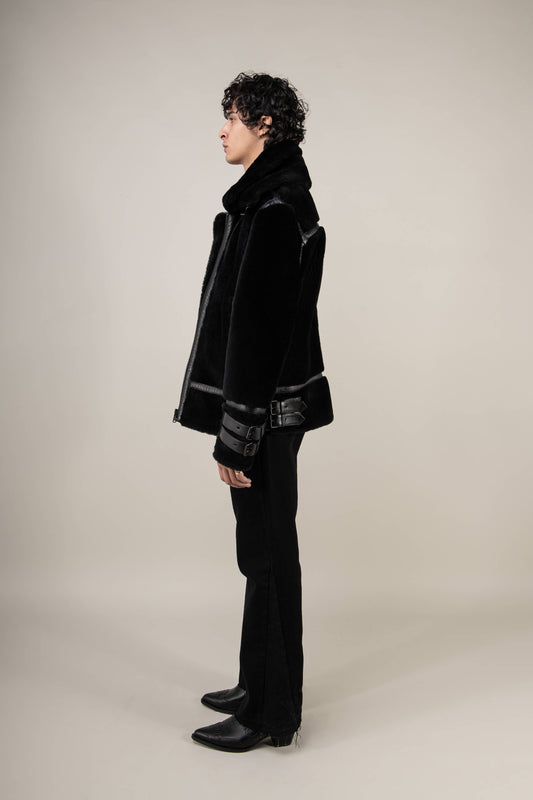 Polar 3.0: Noir Shearling Jacket (Man)