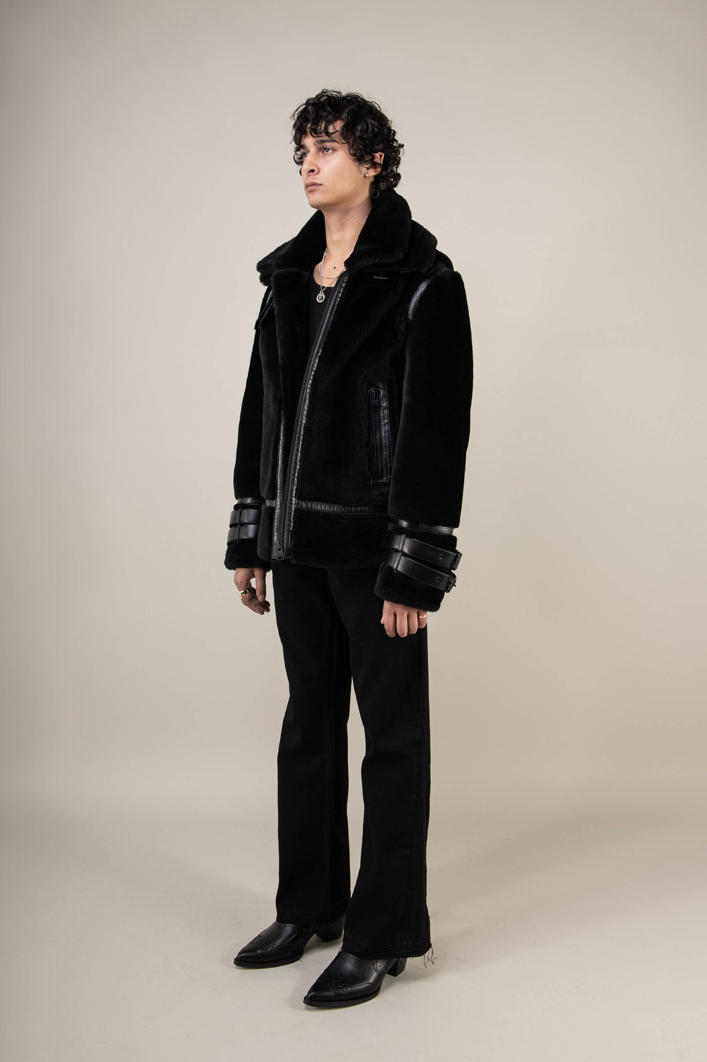 Polar 3.0: Noir Shearling Jacket (Man)