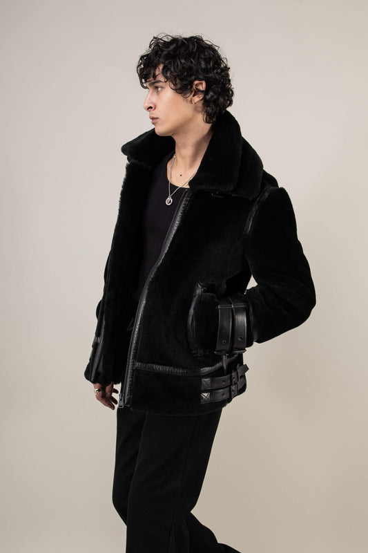 Polar 3.0: Noir Shearling Jacket (Man)