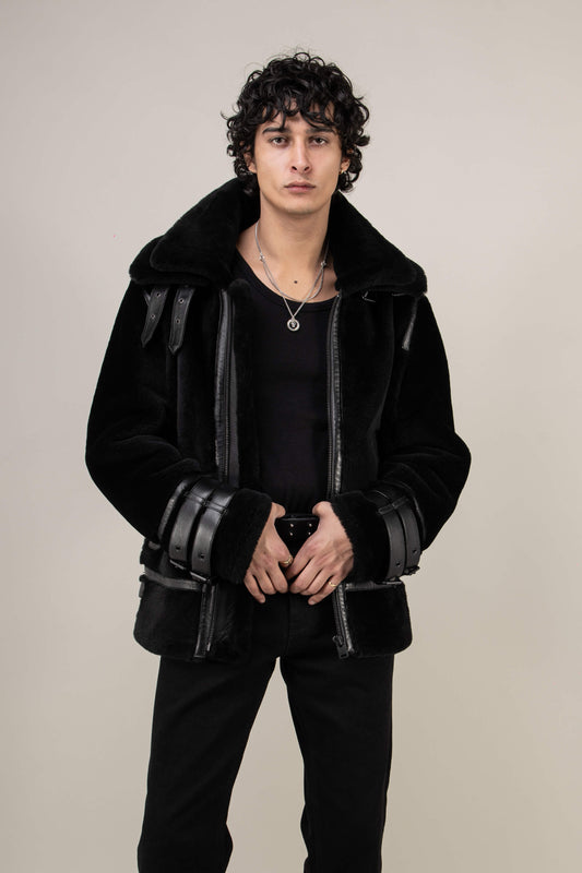 Polar 3.0: Noir Shearling Jacket (Man)