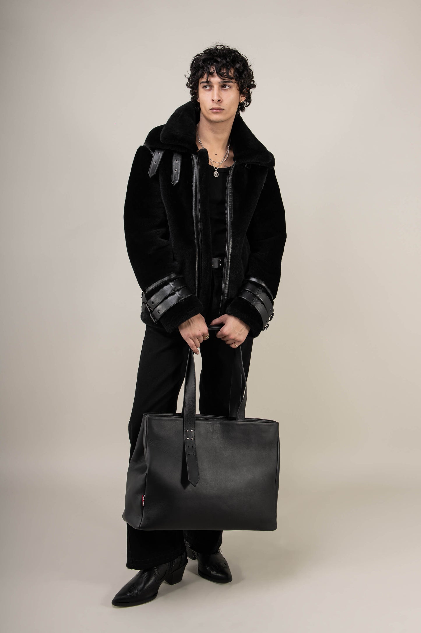 Polar 3.0: Noir Shearling Jacket (Man)