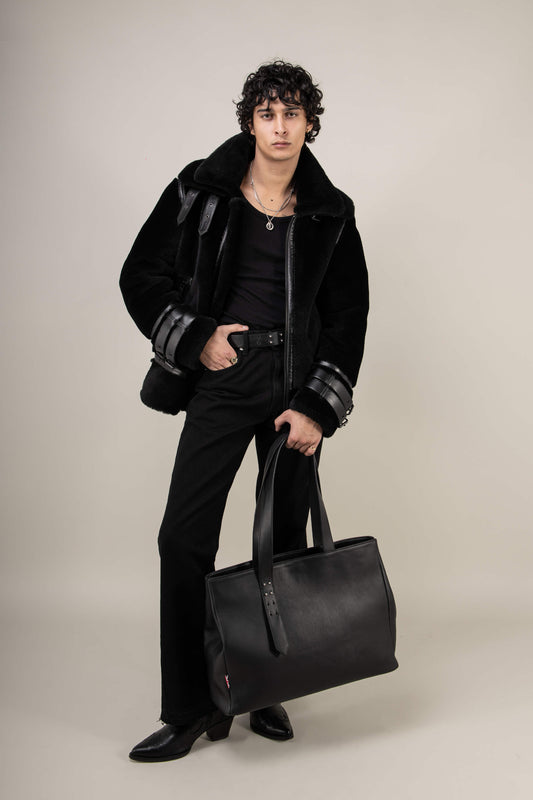 Polar 3.0: Noir Shearling Jacket (Man)