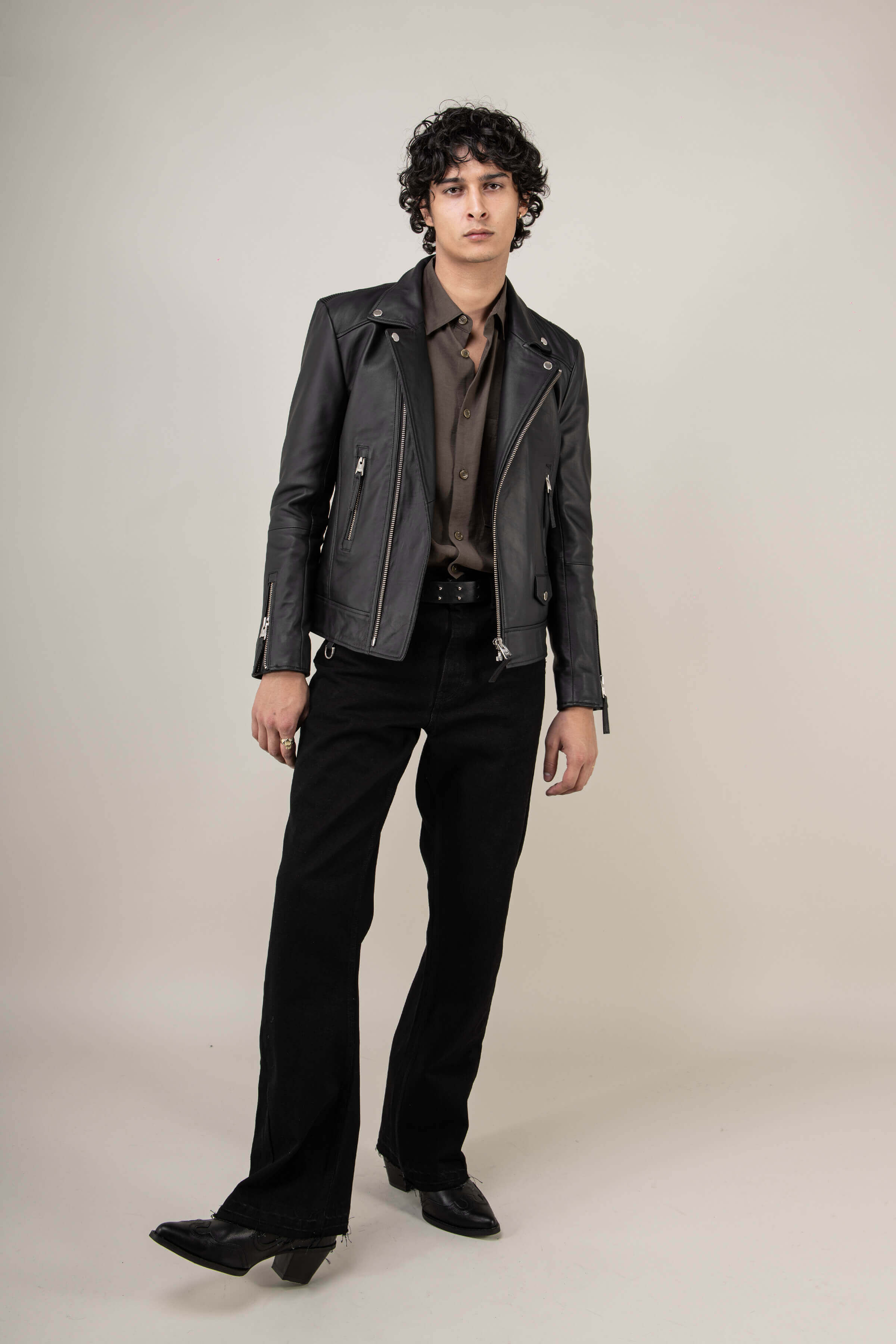 Refined Biker Leather Jacket (Man) BODA SKINS Refined Biker Leather Jacket (Man) BODA SKINS