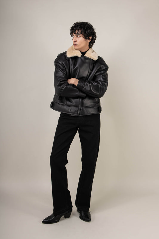 Valor Shearling Aviator Jacket (Man)