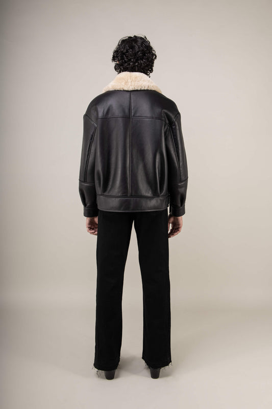 Valor Shearling Aviator Jacket (Man)