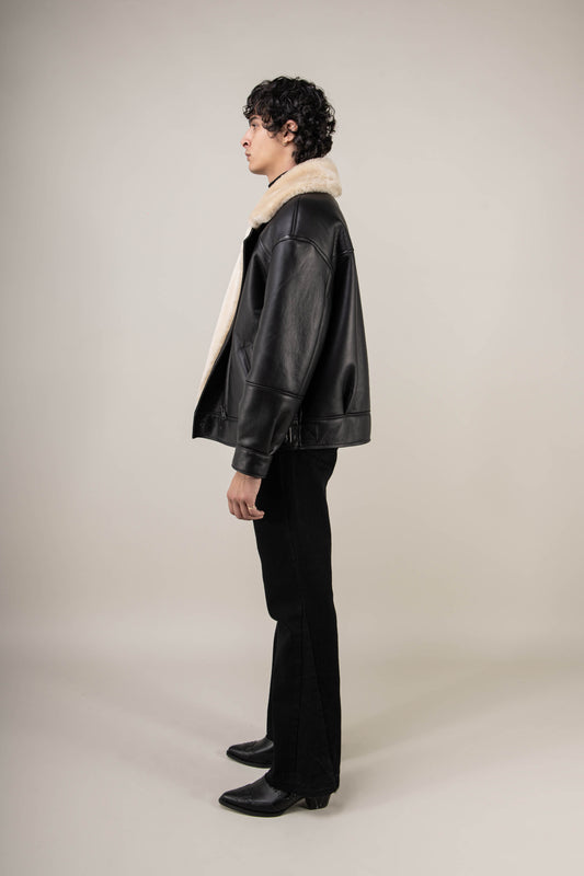 Valor Shearling Aviator Jacket (Man)