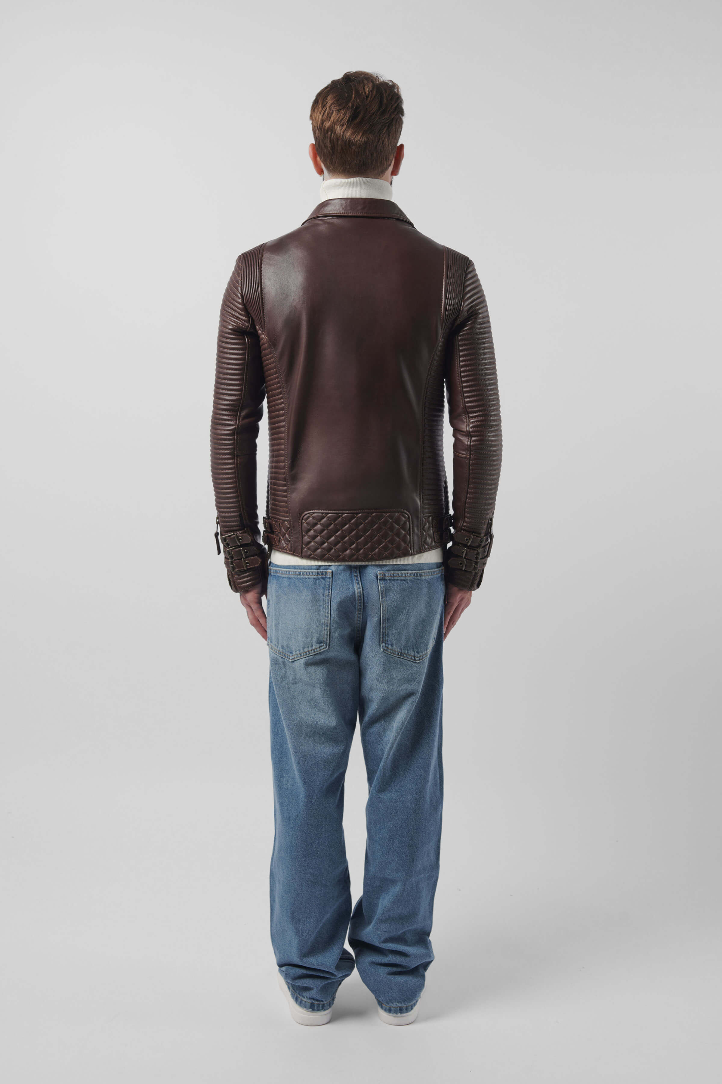 Alexander Antique Brown Leather Jacket – BODA SKINS