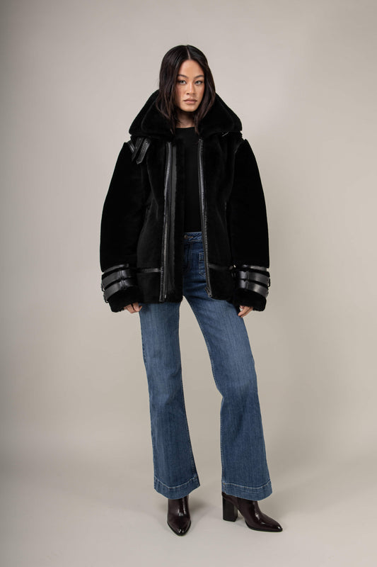 Polar 3.0: Noir Shearling Jacket (Woman)