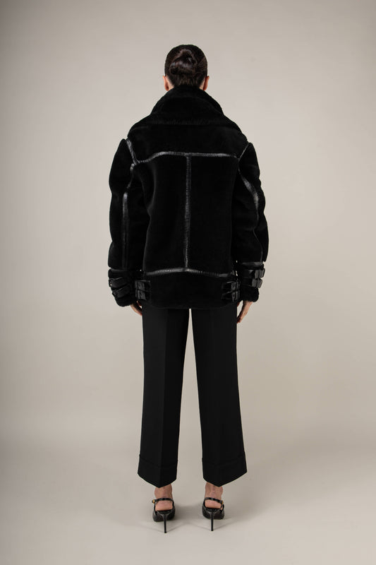 Polar 3.0: Noir Shearling Jacket (Woman)